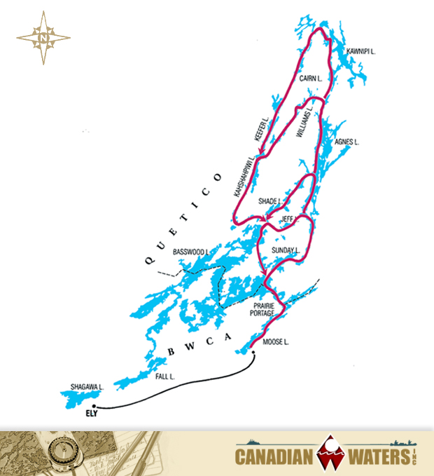 Canoe Trip Routes: Boundary Waters and Quetico Park